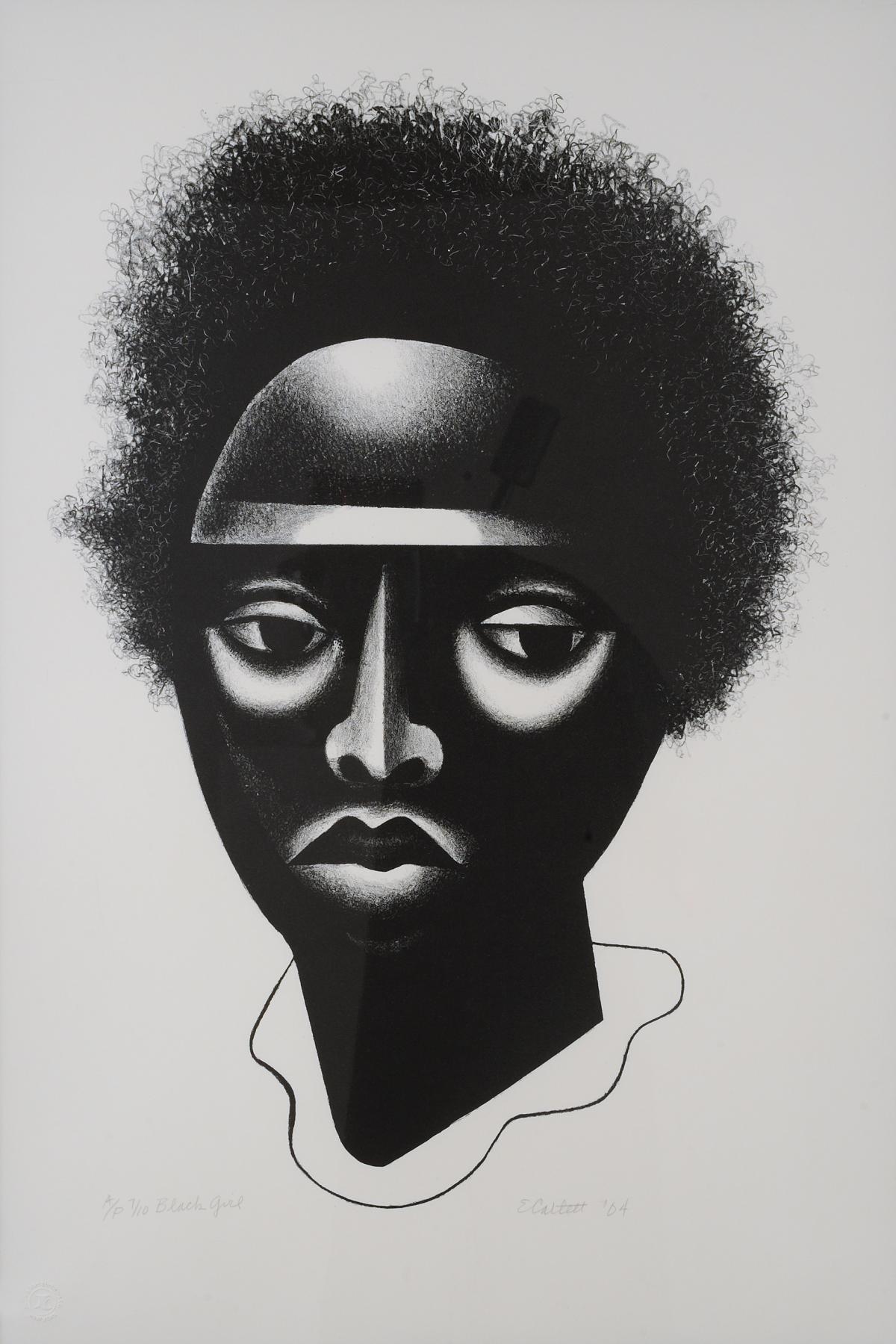 Elizabeth Catlett print Black Girl
